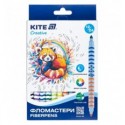 Фломастеры двухсторонние Kite Creative K-1151, 12 шт.