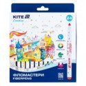 Фломастеры Kite Creative Superwashable K-1153, 24 цвета