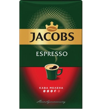 Кофе молотый Jacobs Monarch Espresso 450г, пакет