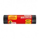 Пакети для сміття ФАЙНИЙ БОНУС, 900x1250мм, чорні, 240л/5шт ( bn.63600 )
