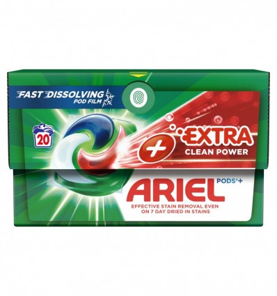 Капсулы для стирким Ariel Extra Clean Power 20х27.2г/уп