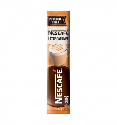 Напиток кофейный Nescafe Latte Caramel растворимый 20х16г