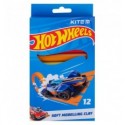 Пластилін восковий Kite Hot Wheels HW23-086, 12 кольорів, 200 г