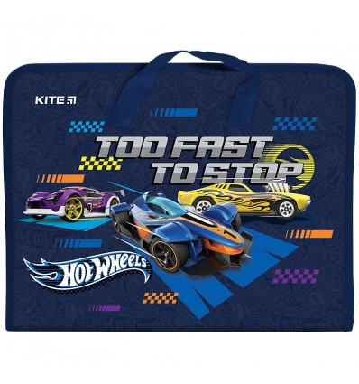 Папка-портфель пластикова, Kite HW24-202 Hot Wheels А4, 1 відділення