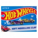 Пластилин восковой Kite Hot Wheels HW23-1086, 12 цветов, 240 г