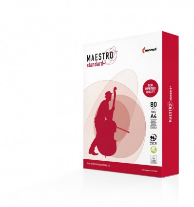 Бумага MAESTRO STANDARD+, А4, класc B, 80г/м2, 500 листов