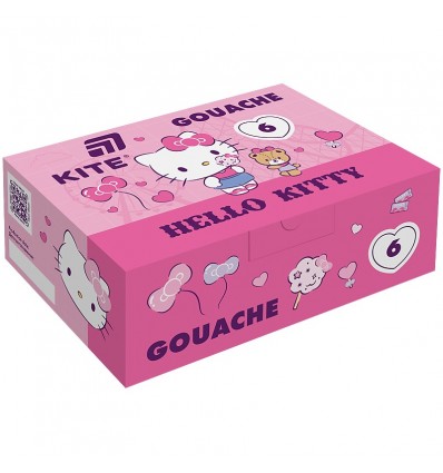 Гуаш Kite Hello Kitty HK25-062, 6 кольорів