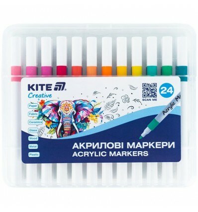 Маркери акрилові Kite Creative K-1157, набір 24 шт ( K-1157 )