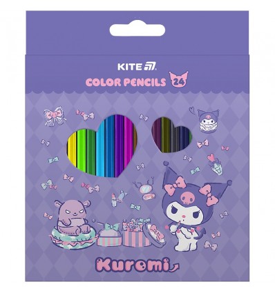 Олівці кольорові Kite Kuromi HK25-055, 24 шт ( HK25-055 )