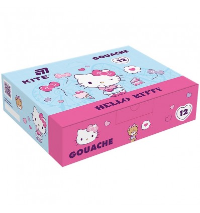 Гуаш Kite Hello Kitty HK25-063, 12 кольорів