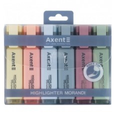 Маркер Axent Highlighter 2537-60-A, 1-5 мм, клиновидный, набор, Morandi ( 2537-60-A )