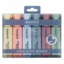 Маркер Axent Highlighter 2537-60-A, 1-5 мм, клиноподібний, набір, Morandi ( 2537-60-A )