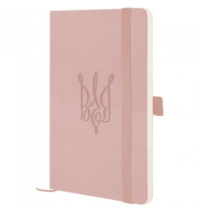 Книга записна Partner Soft Skin 8616-24-3-A,125*195 мм, 96 аркушів у клітинку, пудрова, Воля ( 8616-
