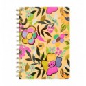 Книга для нотаток COLORFUL BM.24572111-08, А5, 80 арк., клітинка, тв. картонна обкладинка, жовта ( B