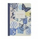 Книга для нотаток NATURE BM.24822101-02, А5, 32 арк., клітинка, прошита обкладинка, синя ( BM.248221