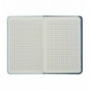 Книжка записна BLOSSOM BM.256102-14, на гумці, А6, 80 арк., клітинка, тв. обл., блакитна ( BM.256102