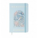Книжка записна ESSENCE BM.256104-12, на гумці, А6, 80 арк., клітинка, тв. обл., блакитна ( BM.256104