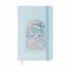 Книжка записна ESSENCE BM.256104-12, на гумці, А6, 80 арк., клітинка, тв. обл., блакитна ( BM.256104