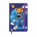 Книжка записна KIDS LINE BEAR ZB.116103 на гумці, А6, 80 арк., клітинка., тв. обл., синя ( ZB.11610