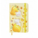 Книжка записна KIDS LINE YAMMY ZB.116101 на гумці, А6, 80 арк., клітинка, тв. обл., жовта ( ZB.11610