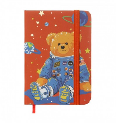 Книжка записна KIDS LINE BEAR ZB.117103 на гумці, А7, 80 арк., клітинка., тв. обл., помаранчева ( ZB