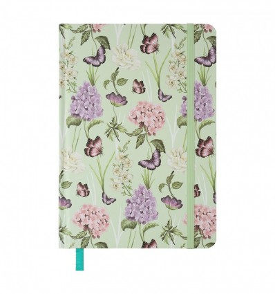 Книжка записна GENTLE BM.255113-15, на гумці, А5, 96 арк., клітинка, тв. обл., салатова ( BM.255113-