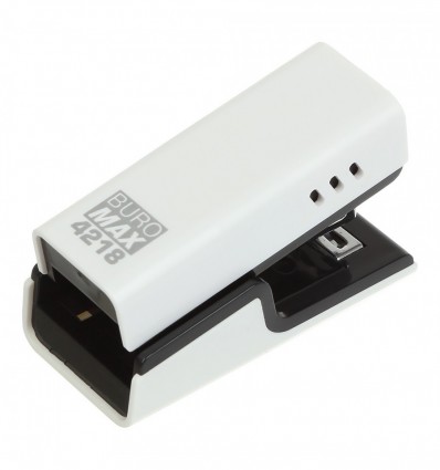 Степлер пластиковый BUROMAX BM.4218-12 (скобы №24 26) мини, 20л., белый ( BM.4218-12 )