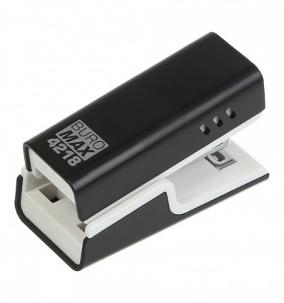 Степлер пластиковый BUROMAX BM.4218-01 (скобы №24 26) 20л., мини, черный ( BM.4218-01 )