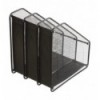 Лоток для бумаг BUROMAX BM.6264-01 3 в1, 310x295x240мм, металлический, черный ( BM.6264-01 )