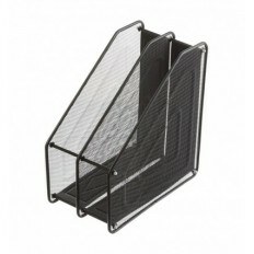 Лоток для бумаг BUROMAX BM.6263-01, 310x295x160мм, металлический, черный ( BM.6263-01 )