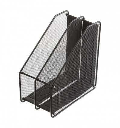 Лоток для бумаг BUROMAX BM.6263-01, 310x295x160мм, металлический, черный ( BM.6263-01 )