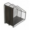 Лоток для бумаг BUROMAX BM.6263-01, 310x295x160мм, металлический, черный ( BM.6263-01 )