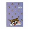 Блокнот на пружині збоку CUTE pattern, А-5, 64 арк., кліт., карт. обкладинка, KIDS Line ZB.12153