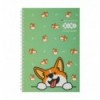 Блокнот на пружині збоку CUTE pattern, А-5, 64 арк., кліт., карт. обкладинка, KIDS Line ZB.12153