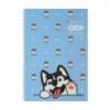 Блокнот на пружині збоку CUTE pattern, А-5, 64 арк., кліт., карт. обкладинка, KIDS Line ZB.12153