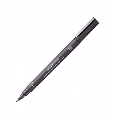 Лайнер браш Uni PIN Brush FINE LINE PINBR-200(S) DARK GREY, темно-сірий ( PINBR-200(S) DARK GREY )