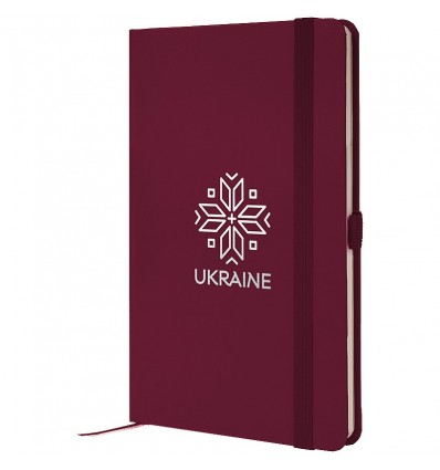 Книга записна Axent Partner Вишиванка 8201-46-7-A, 125x195 мм, 96 аркушів, клітинка, винна ( 8201-46