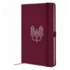 Книга записна Axent Partner Колоски 8201-46-8-A, 125x195 мм, 96 аркушів, клітинка, винна ( 8201-46-8