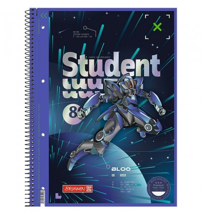 Коледж-блок А4 Premium Robot Heroes 10-679 27 421, лінія, 80 аркушів ( 10-679 27 421 )
