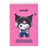 Блокнот на спіралі Kite Kuromi HK25-196-2, А6, 48 аркушів, нелінований