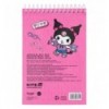 Блокнот на спіралі Kite Kuromi HK25-196-2, А6, 48 аркушів, нелінований