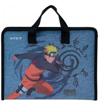Папка-портфель на блискавці Kite Naruto NR23-202, 1 відділення, A4