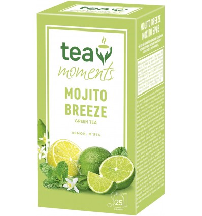 Чай зелений Tea Moments "Mojito Breeze", 25х1.6г ( tm.00469 )