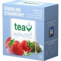 Чай зелений Tea Moments "Sparkling Strawberry" пірамідки, 20х1,8г ( tm.02920 )