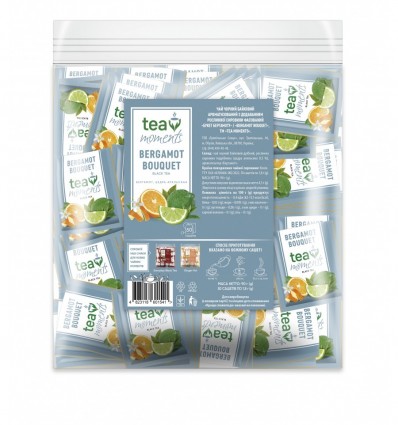 Чай чорний Tea Moments "Bergamot Bouquet" сашет, 50х1,8г ( tm.01541 )