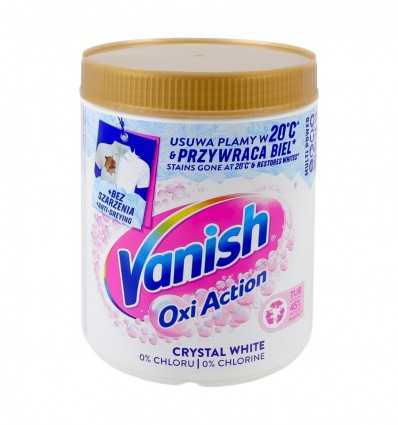 Засіб для видалення та вибілювач Vanish Crystal white порош 970г