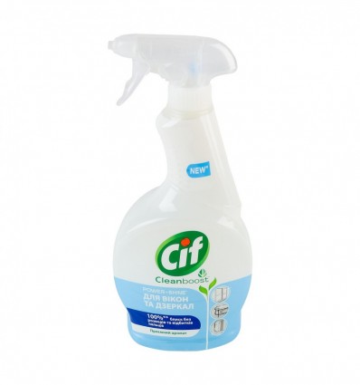 Средство для чистки Cif Cleanboost для окон и зеркал 500мл