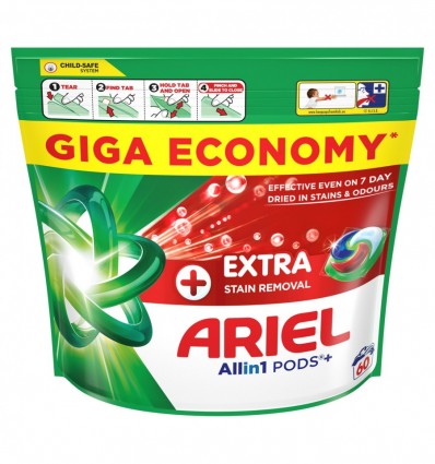 Капсулы Ariel растворимые Экстрасила очистки 60 х 24,5г