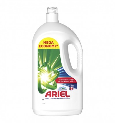 Гель для стирки Ariel жидкий Горный источник 3,87л