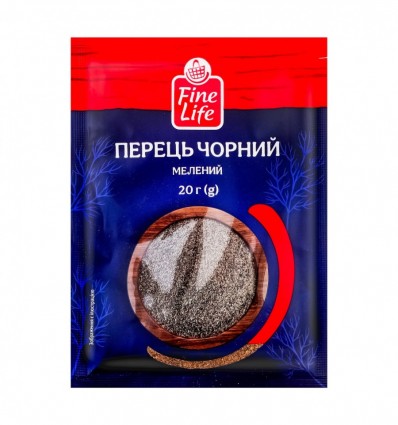 Перец Fine Life черный молотый 20 г